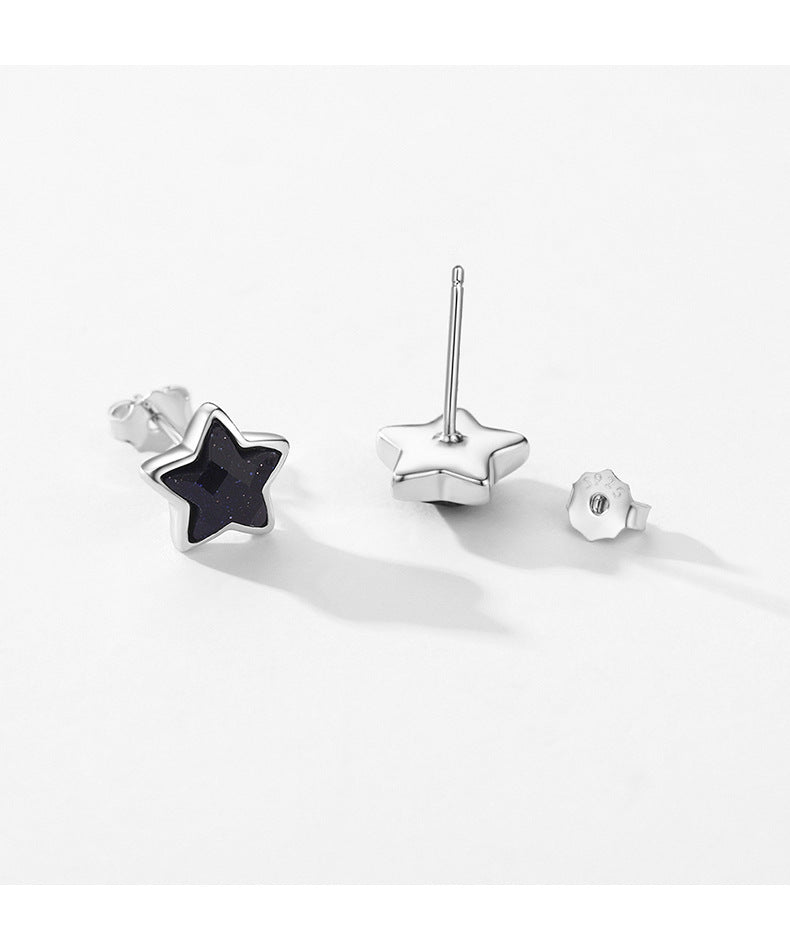 Lavendy Midnight Star Stud Earrings