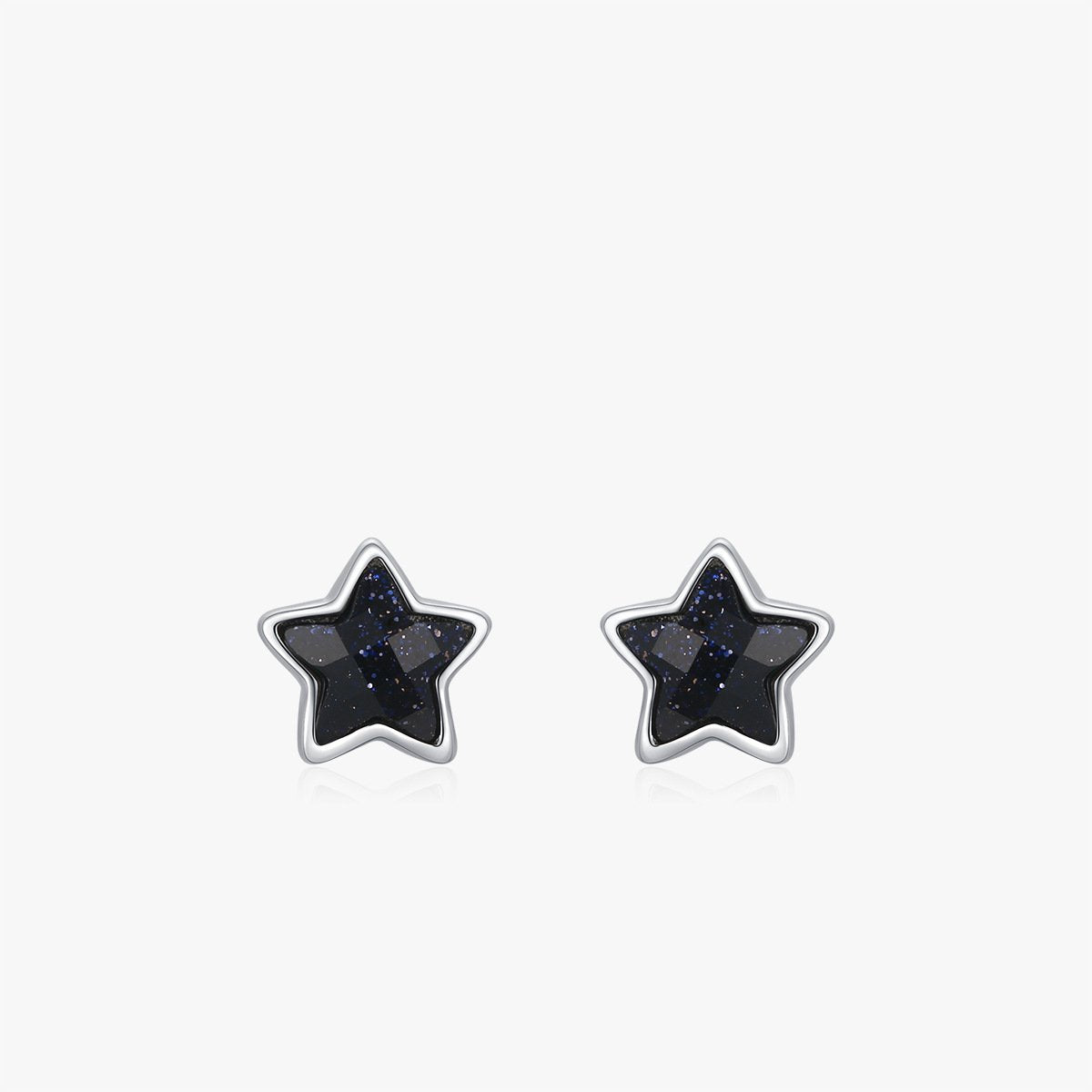 Lavendy Midnight Star Stud Earrings