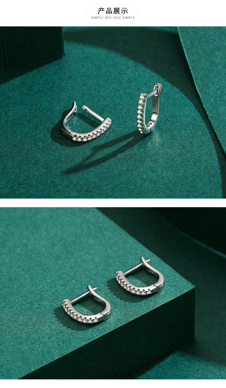 Lavendy Pavé Mini Hoops