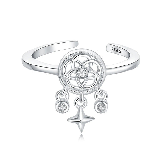 Dream Catcher's Lucky Symbol Opening Ring