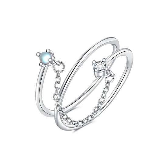 Simple Chain Tassel Opening Ring