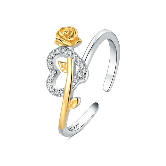 Rose Love Knot Opening Ring