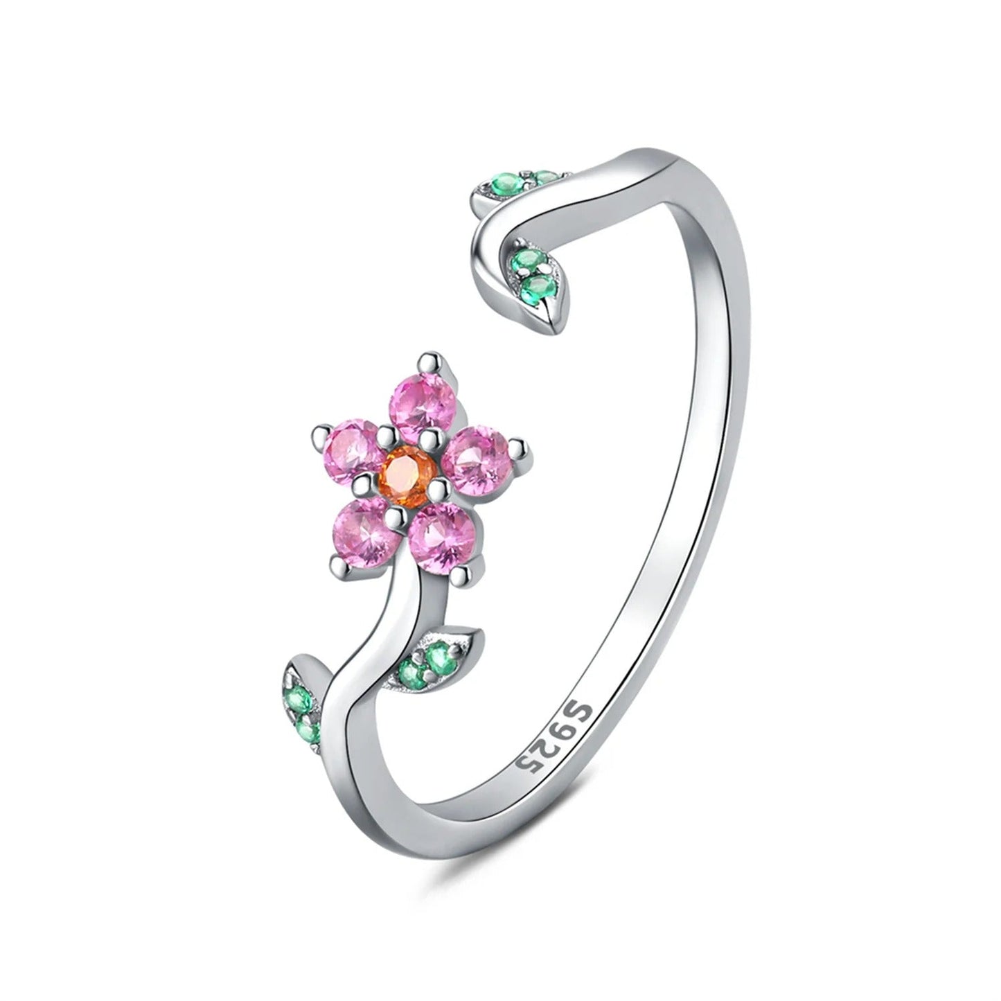 Bright Flower Opening Ring