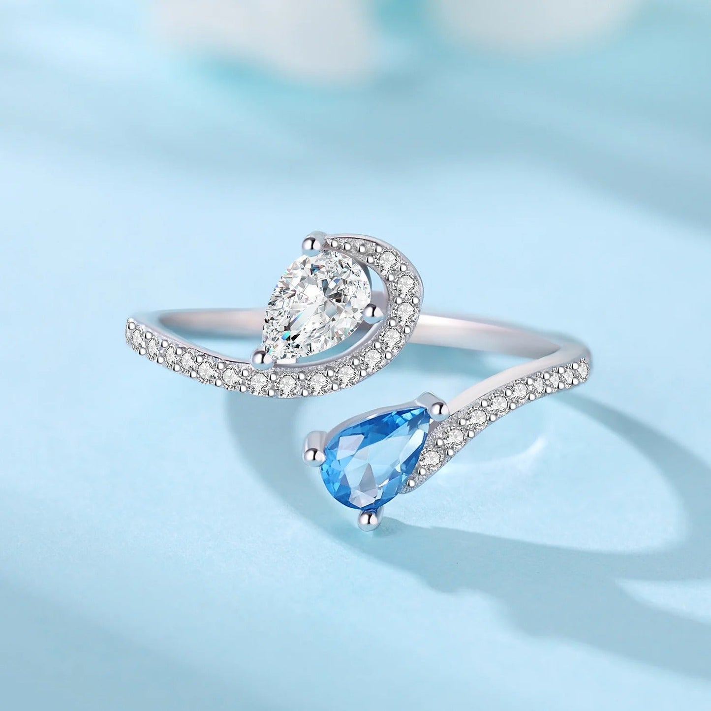 Classic Blue Zircon Opening Ring